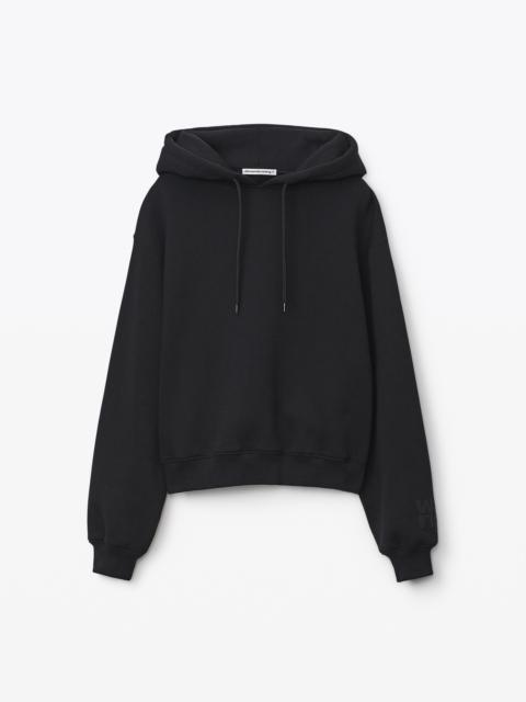 Alexander Wang HOODIE IN STRUCTURED TERRY