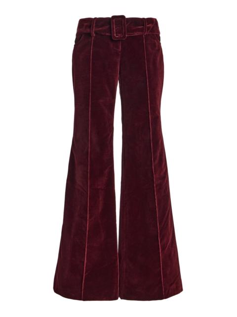 FRANÇOISE Clover Cotton Flared-Leg Pants