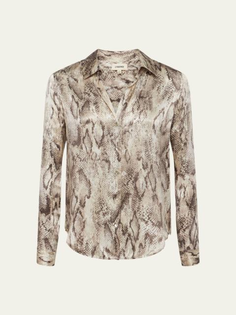 Tyler Snake Silk Blouse