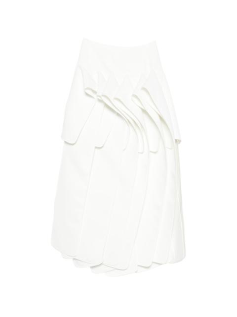 MATICEVSKI tiered panel midi skirt