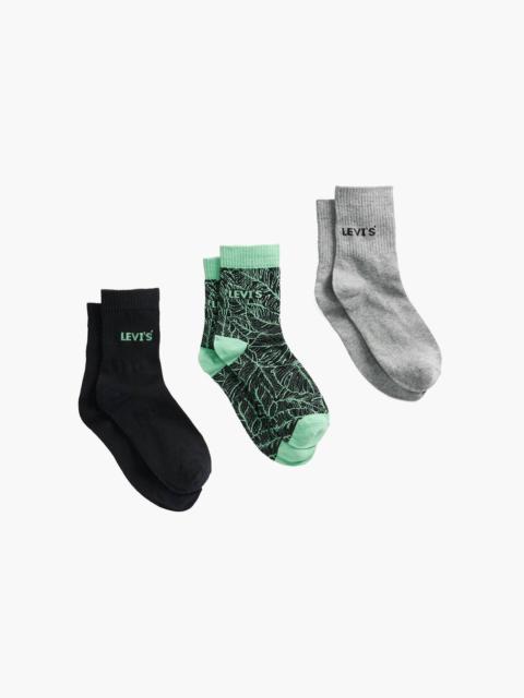Levi's LEAF STENCIL SHORT CUT SOCKS (3 PACK)
