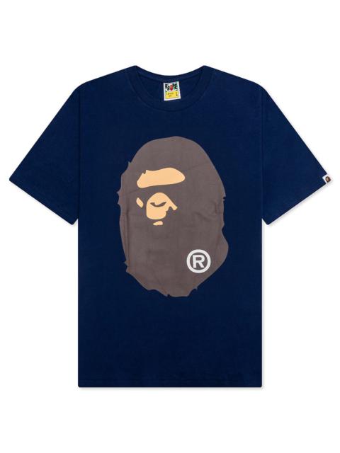 BIG APE HEAD TEE - NAVY