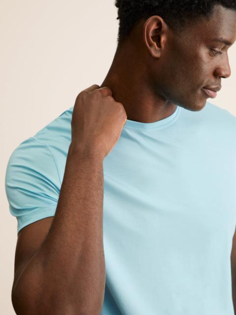 Derek Rose Basel Micro Modal T-Shirt Powder Blue