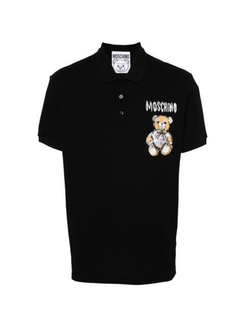 Moschino Teddy Bear cotton polo shirt