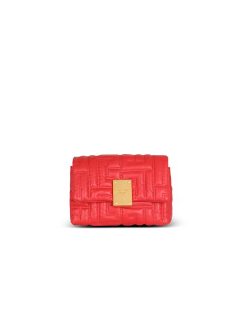 Balmain 1945 Soft mini bag in quilted leather