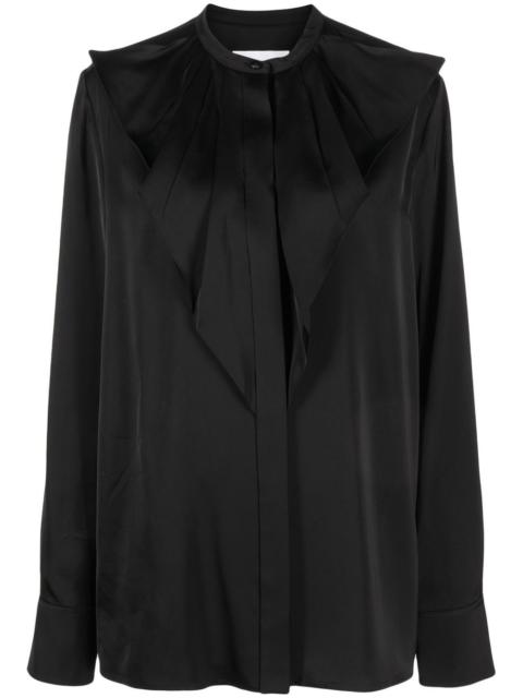 Jil Sander ruffled long-sleeve blouse