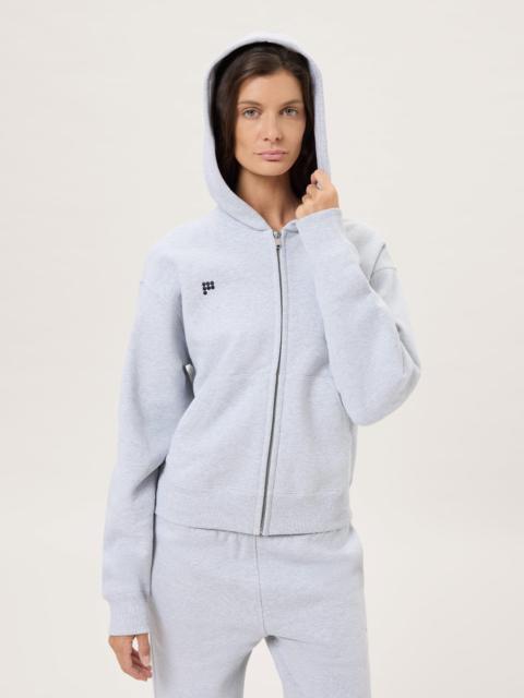 PANGAIA Womens Heavyweight Zip Up Hoodie - Grey Marl
