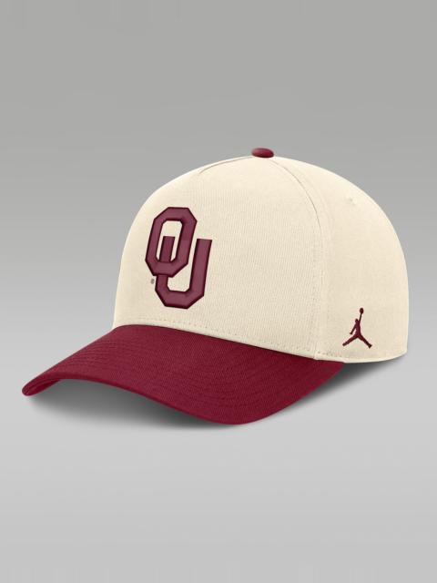 Jordan Oklahoma Campus Prep Rise Men's Jordan Brand College A-Frame Adjustable Hat