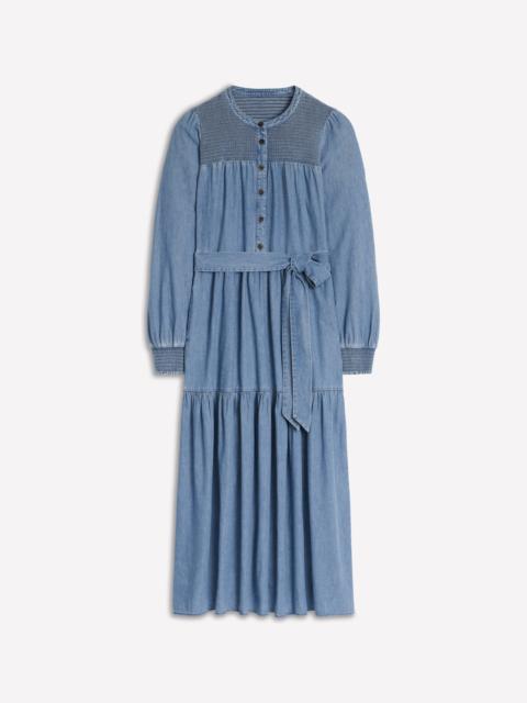 BODEN Cecily Denim Midi Dress-Light Vintage Denim