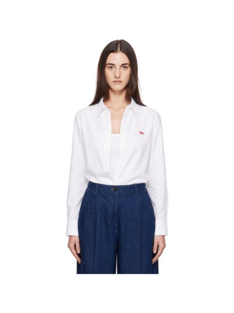 Maison Kitsuné White Proflie Fox Regular Shirt