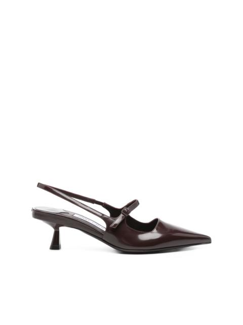 JIMMY CHOO 45mm slingback pointed-toe pumps