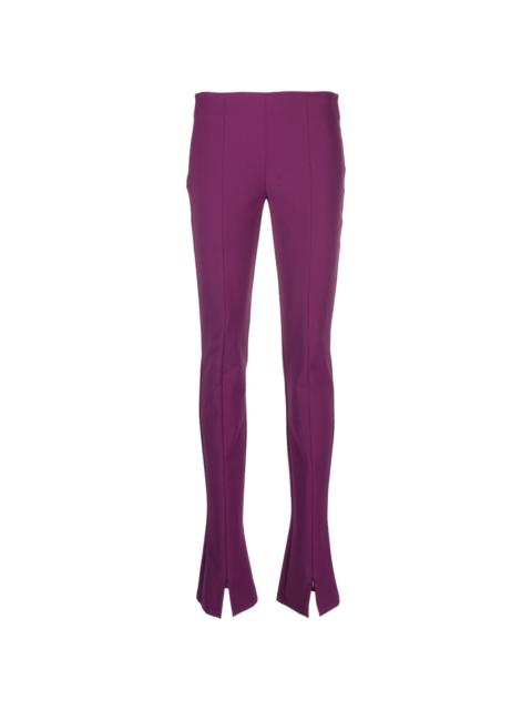 zip-cuff slim-fit trousers