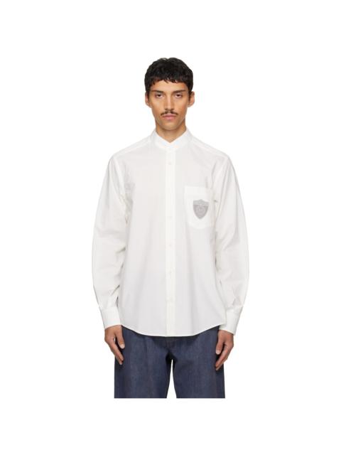 MM6 Maison Margiela Off-White Long-Sleeved Shirt