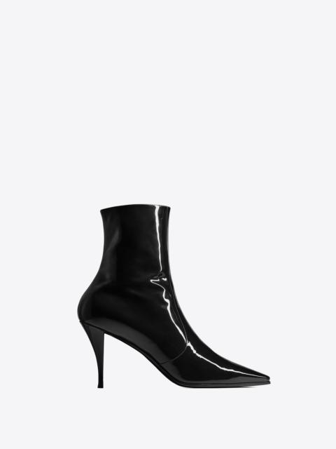 ziggy zipped boots in patent leather