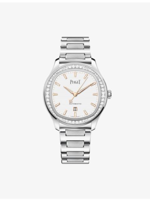 Piaget Polo Stainless-Steel And Diamond Watch 36mm