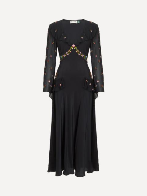 RIXO Cedar Silk Dress