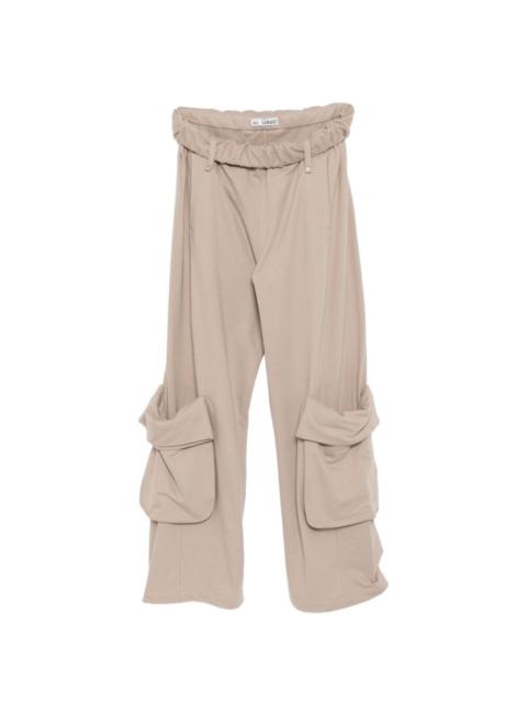 OPEN YY rolled-waist trousers