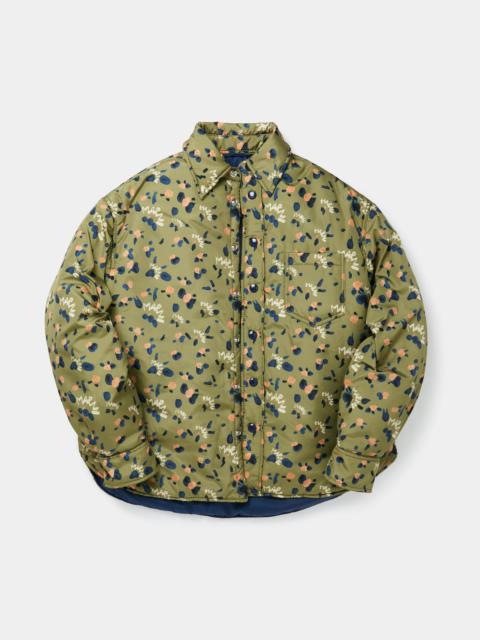 DRIPPING QUILTED OVERSHIRT JACKET (LEAF GREEN)