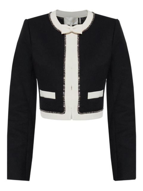 LoveShackFancy bow embellished jacket