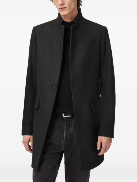 ALLSAINTS Haydon high-neck single-breasted coat