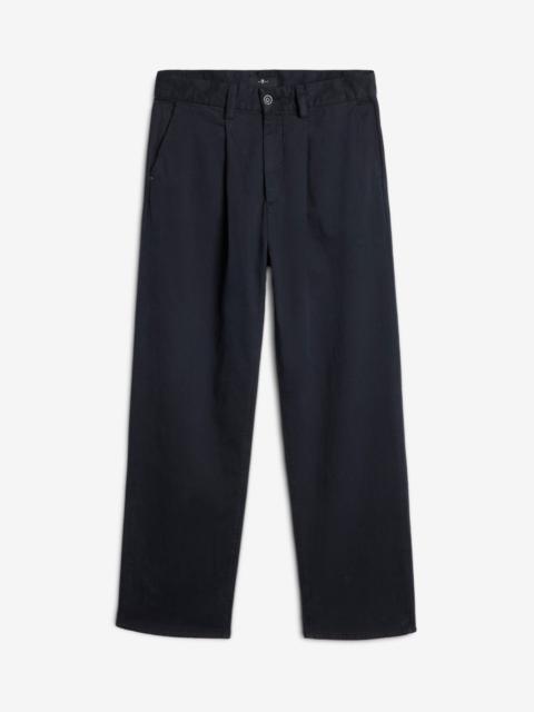 7 For All Mankind Comfort Twill Pleated Trouser In Vulcan