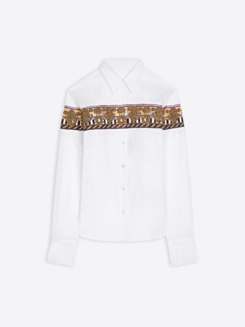Dries Van Noten EMBROIDERED COTTON POPLIN SHIRT