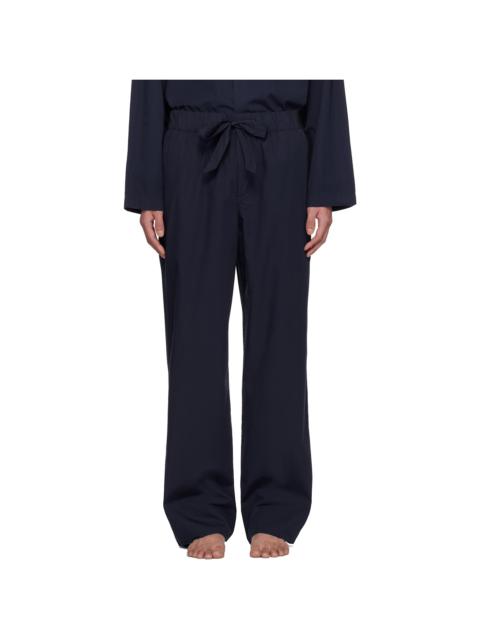 TEKLA Navy Poplin Pyjama Pants