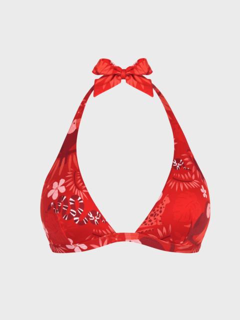 Vilebrequin WOMEN HALTER BIKINI TOP PAPEL DE EMBRULHO