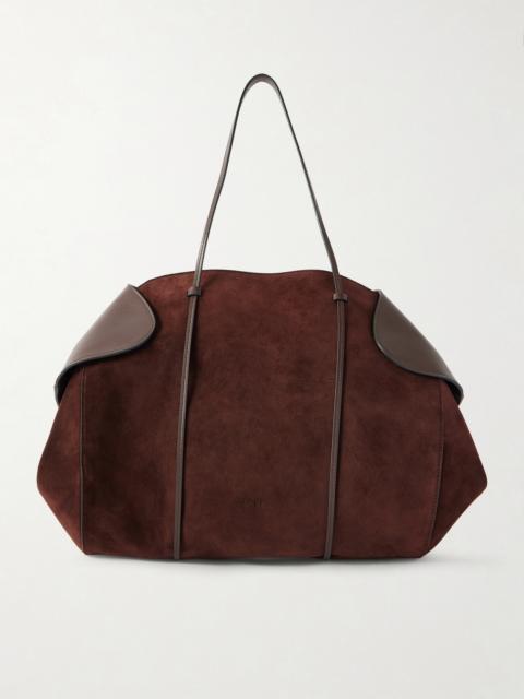 NEOUS Berenices Suede And Leather Shoulder Bag