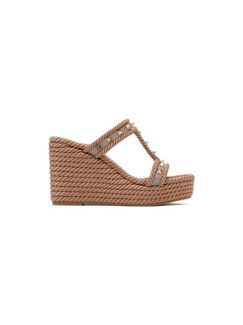 Valentino Pink Rockstud Heeled Sandals