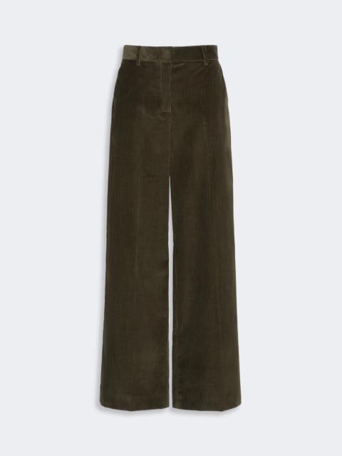 WEEKEND Max Mara TANIA Cotton velvet trousers - KAKI