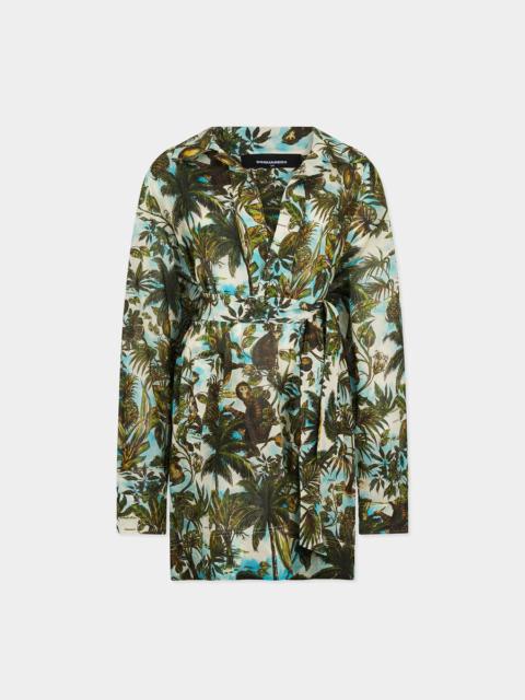 DSQUARED2 MONKEY BUSINESS SHIRT DRESS