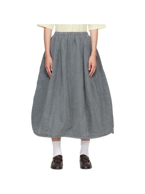 YMC Gray Parachute Midi Skirt