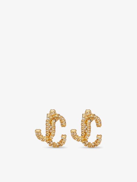 JIMMY CHOO JC Studs
Gold-Finish Metal JC Stud Earrings with Swarovski Crystals