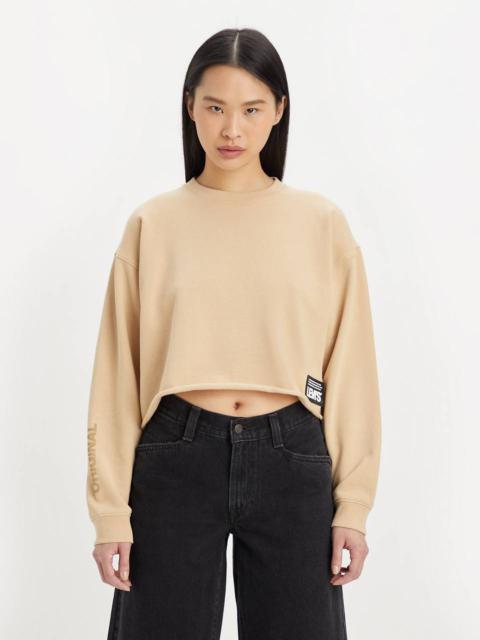 Levi's GRAPHIC CARLA RAW CUT CREWNECK SWEATSHIRT