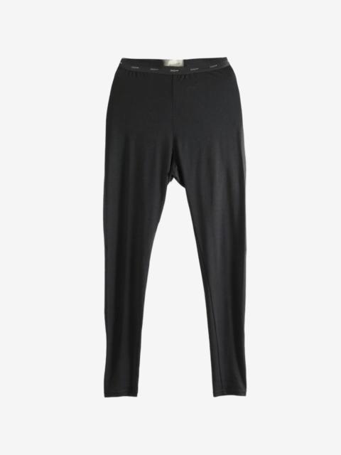 Yohji Yamamoto logo-waistband leggings
