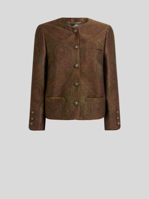 Etro WOOL-BLEND JACQUARD JACKET WITH PAISLEY MOTIF