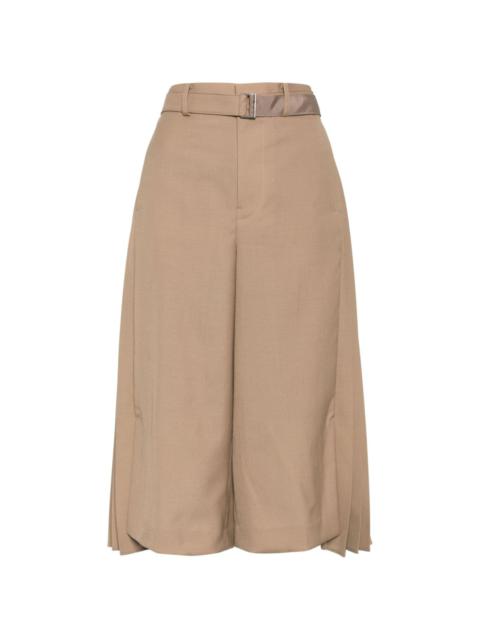 pleated tailored trousers