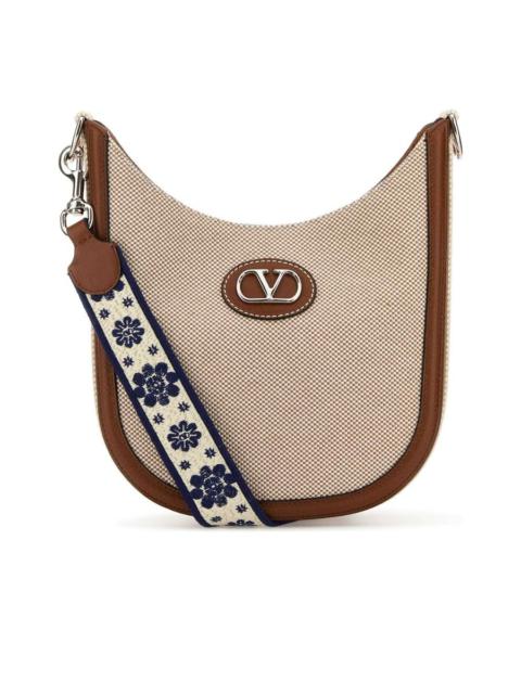 Valentino Medium Hobo Antibes Canvas Bag