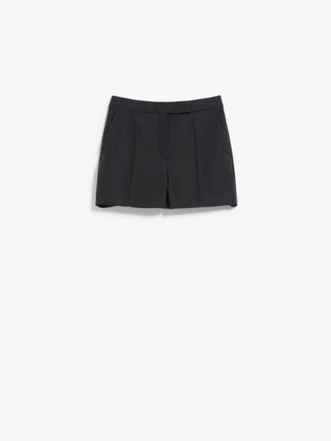 Max Mara AMATO Shorts in wool, silk and mohair canvas