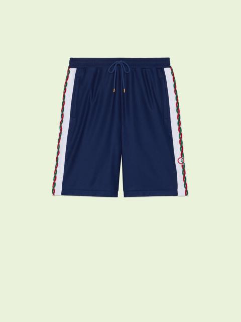 GUCCI Interlocking G polyester piquet shorts