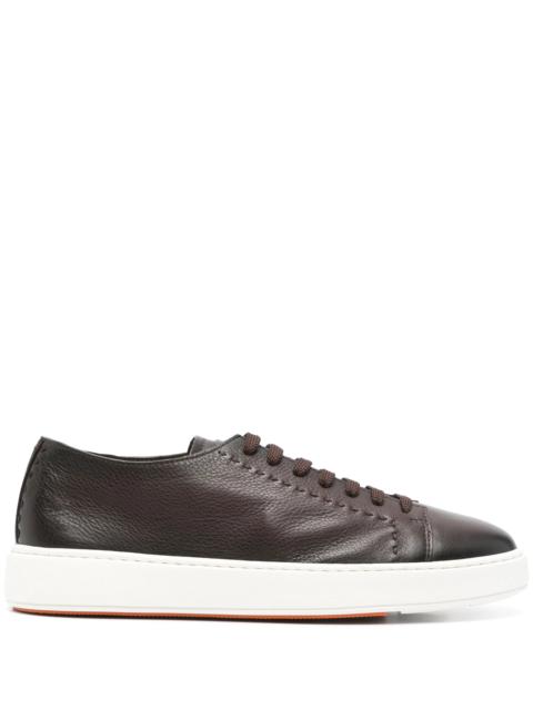 Santoni Leather Sneakers