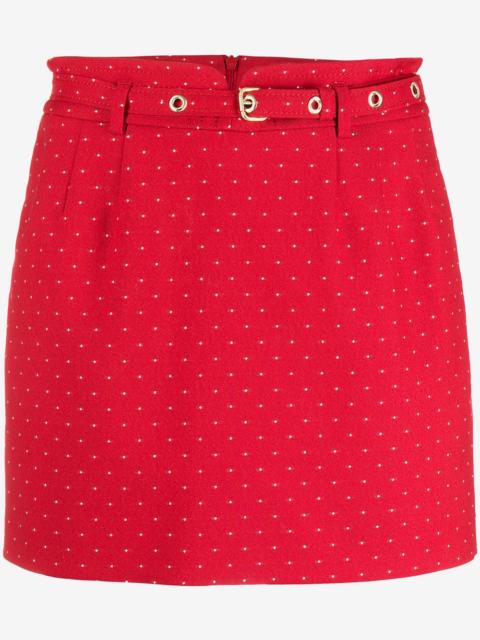 REDValentino dotted belted shorts