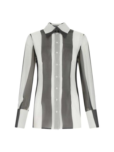 striped silk shirt