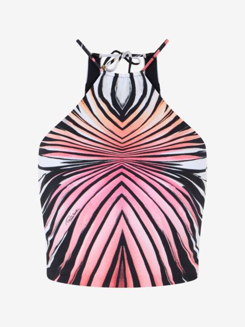 Roberto Cavalli Ray Of Paradise Print Top