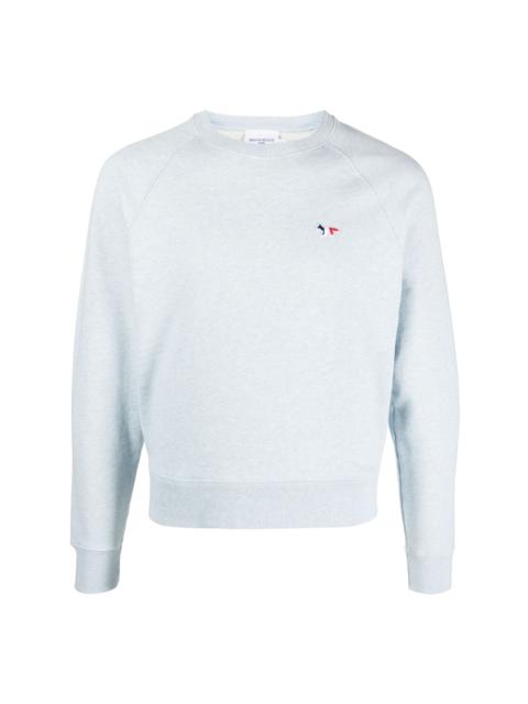 logo-patch cotton jumper