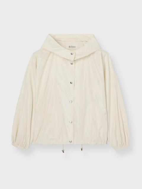 RÓHE Jacket Volume Silk-Blend Cream