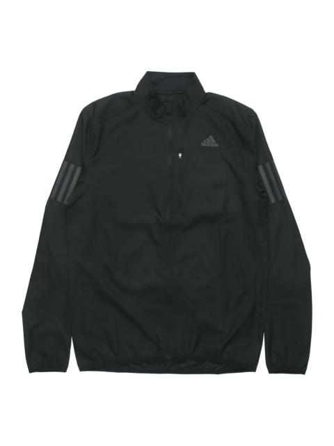 adidas Own The Run Jkt Reflective Printing Running Jacket Black DQ2537