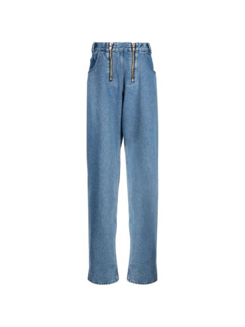 GmbH zip-up lose-fit jeans