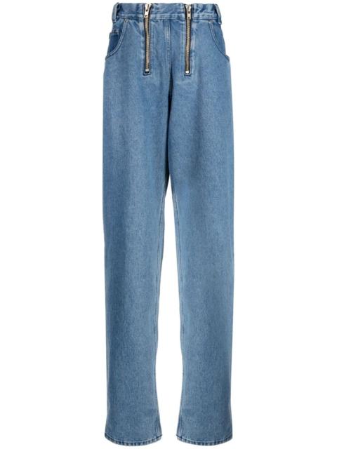 GmbH zip-up lose-fit jeans
